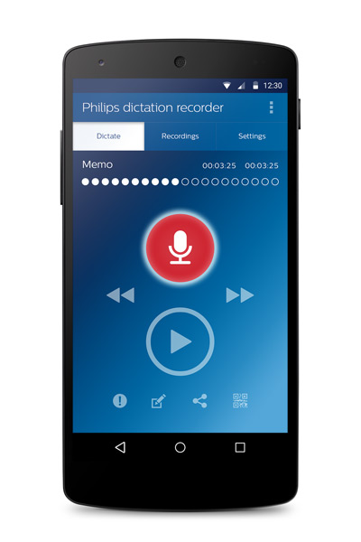 Philips Diktier-Recorder-App